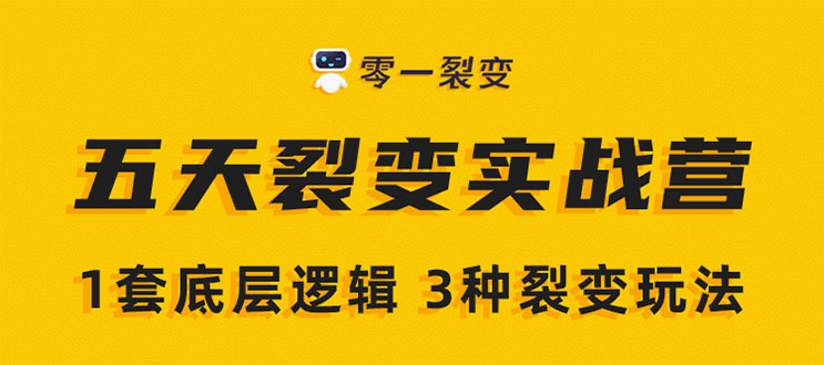 《5天裂变实战训练营》1套底层逻辑+3种裂变玩法，2020下半年微信裂变玩法-灵动共创