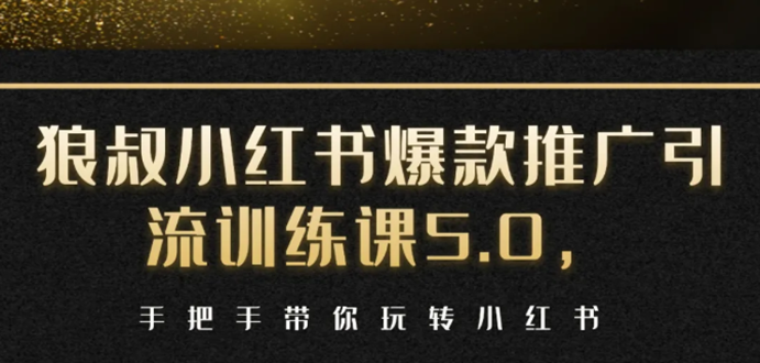 小红书爆款推广引流训练课5.0，手把手带你玩转小红书（17节实操视频+话术）-灵动共创