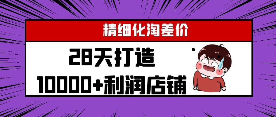 Yl精细化淘差价28天打造10000+利润店铺，精细化选品项目（附软件）-灵动共创