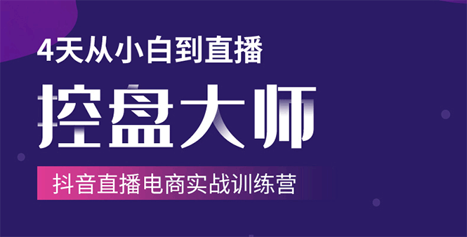 单场直播破百万-技法大揭秘，4天-抖音直播电商实战训练营-灵动共创