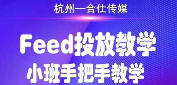 合仕传媒Feed投放教学，手把手教学，开车烧钱必须自己会-灵动共创
