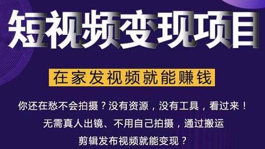 在家也能操作的短视频赚钱项目，无需真人，不用拍摄，纯搬运月入2到5万-灵动共创