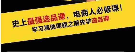 蓝海高利润选品课：你只要能选好一个品，就意味着一年轻松几百万的利润-灵动共创