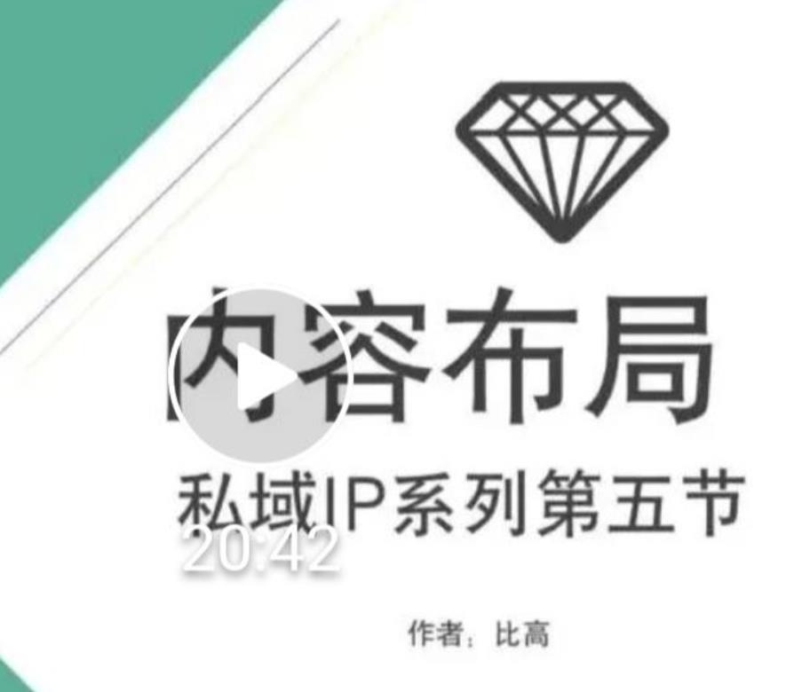 比高私域IP流量变现视频课，6个月10W粉，2235付费会员【完结】-灵动共创