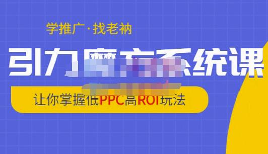 老衲·引力魔方系统课，让你掌握低PPC高ROI玩法，价值299元-灵动共创