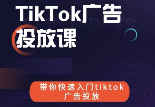 跨境B哥tiktok广告投放课，带你快速入门tiktok广告投放价值1680元-灵动共创