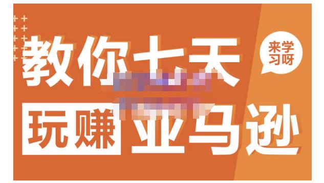 晟尧跨境·教你七天玩赚亚马逊，教你轻松玩赚亚马逊，适合小白学习-灵动共创