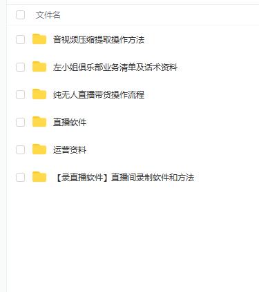 左小姐-直播带货俱乐部十三行、无人直播，全套教程附：工具、文档、话术资料-灵动共创