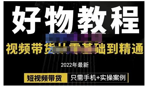 锅锅老师好物分享课程：短视频带货从零基础到精通，只需手机+实操-灵动共创
