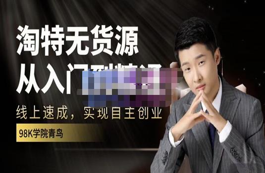 98k学院的淘特无货源线上速成课，从入门到精通，让你最小投入，最高回报-灵动共创