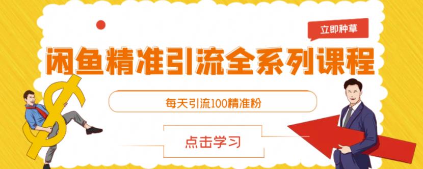 闲鱼精准引流全系列课程，每天引流100精准粉【视频课程】-灵动共创