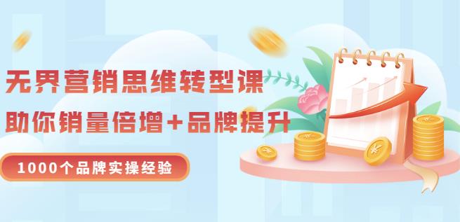 无界营销思维转型课：1000个品牌实操经验，助你销量倍增（20节视频）-灵动共创