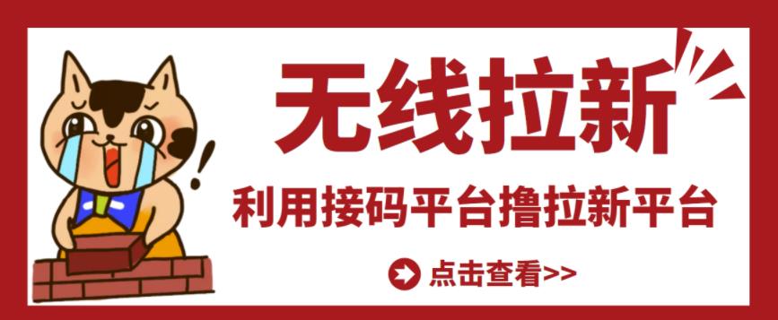 最新接码无限拉新项目，利用接码平台赚拉新平台差价，轻松日赚500+-灵动共创