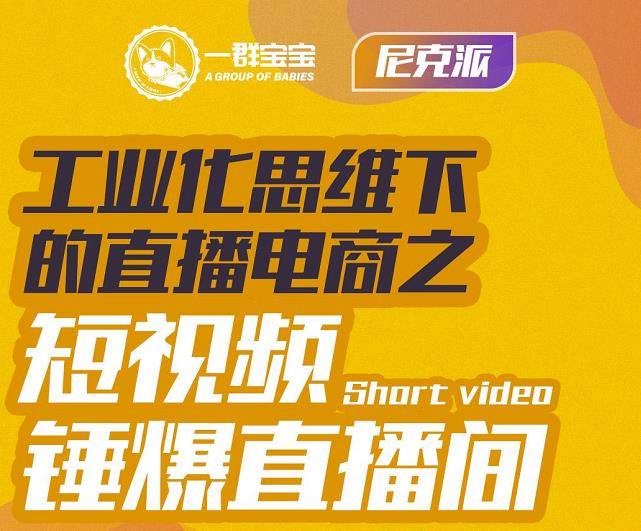 尼克派·工业化思维下的直播电商之短视频锤爆直播间，听话照做执行爆单-灵动共创