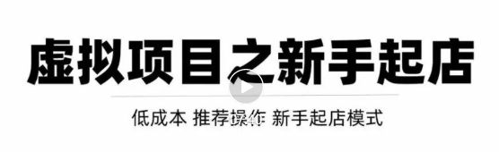 虚拟项目快速起店模式，0成本打造月入几万虚拟店铺！-灵动共创