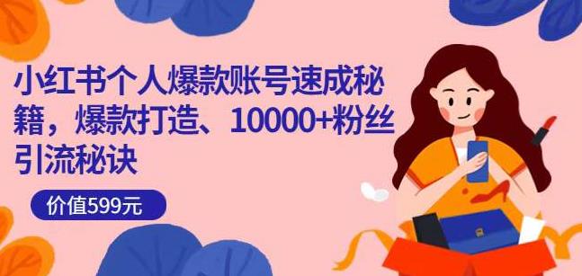 小红书个人爆款账号速成秘籍，爆款打造、10000+粉丝引流秘诀-灵动共创