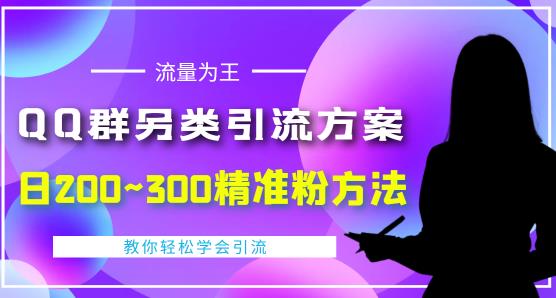 价值888的QQ群另类引流方案，半自动操作日200~300精准粉方法【视频教程】-灵动共创