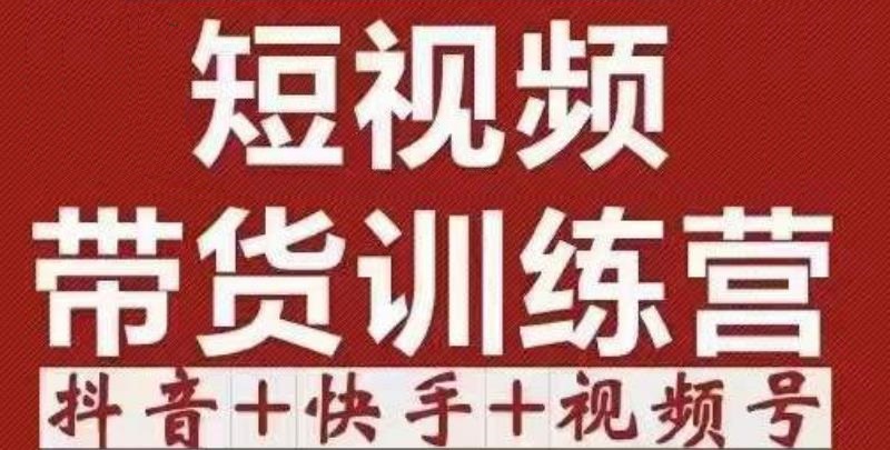 短视频带货特训营（第12期）抖音+快手+视频号：收益巨大，简单粗暴！-灵动共创
