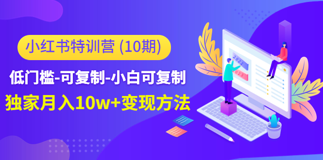 小红书特训营（第10期）低门槛-可复制-小白可复制-独家月入10w+变现方法-灵动共创