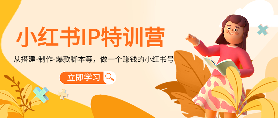 小红书IP特训营：从搭建-制作-爆款脚本等等，做一个赚钱的小红书号-灵动共创