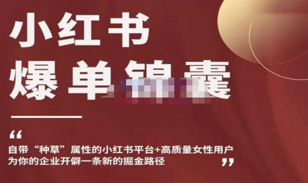 小红书爆单锦囊，自带种草属性+高质量女性用户，为你的企业开辟一条新的掘金路径-灵动共创