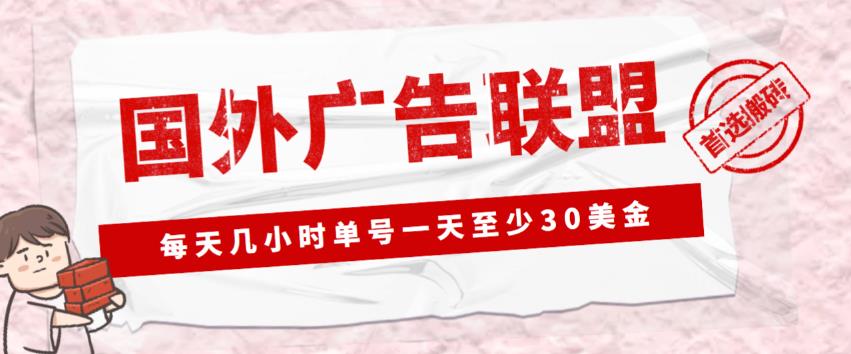 外面收费1980的最新国外LEAD广告联盟搬砖项目，单号一天至少30美金【详细玩法教程】-灵动共创