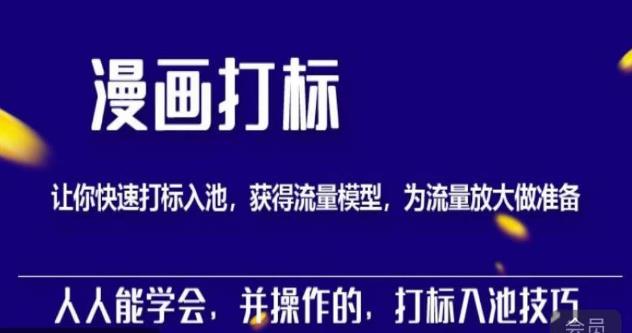 秋秋漫画打标，产品打标入池，建立流量模型，为快速放大流量做准备-灵动共创