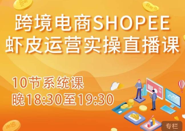 跨境电商Shopee虾皮运营实操直播课，从零开始学，入门到精通（10节系统课）-灵动共创