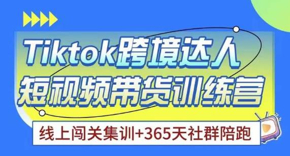 Tiktok海外精选联盟短视频带货百单训练营，带你快速成为Tiktok带货达人-灵动共创