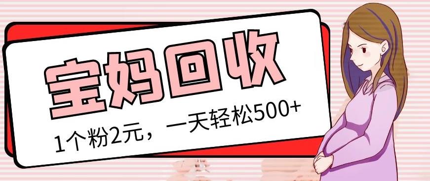 最新宝妈粉回收变现计划及胎教音乐高端变现玩法全套教程！（非老玩法）-灵动共创