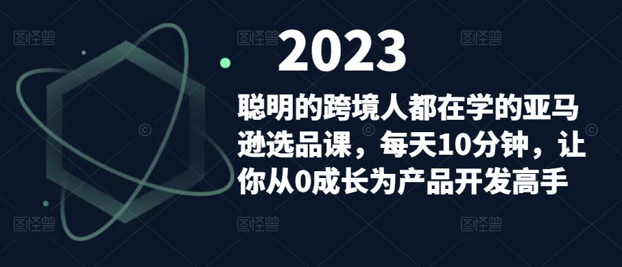 聪明的跨境人都在学的亚马逊选品课，每天10分钟，让你从0成长为产品开发高手-灵动共创
