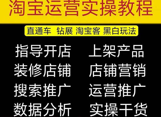 2023淘宝开店教程0基础到高级全套视频网店电商运营培训教学课程-灵动共创