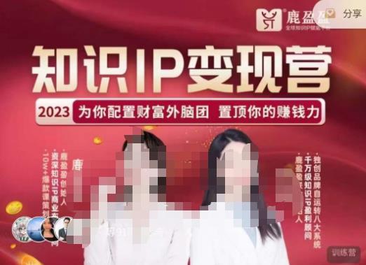 鹿盈盈-知识IP变现实操营，​普通人可复制的知识产品落地实操课，​带你打通知识IP变现底层逻辑-灵动共创