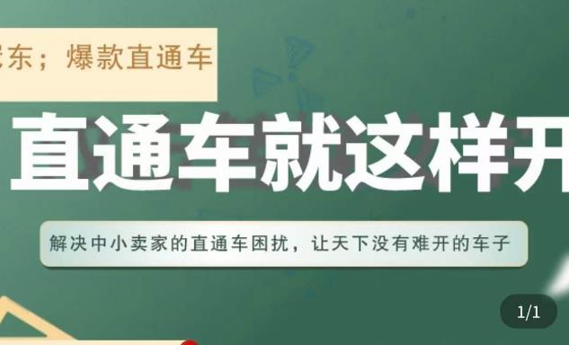 冠东·淘系直通车保姆级教程，全面讲解直通车就那么简单-灵动共创