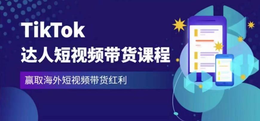 2023最新TikTok达人短视频带货课程，赢取海外短视频带货红利-灵动共创