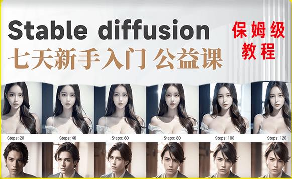 【AI训练营】全网第一个系统的stable diffusion基础课，新手入门必看-灵动共创