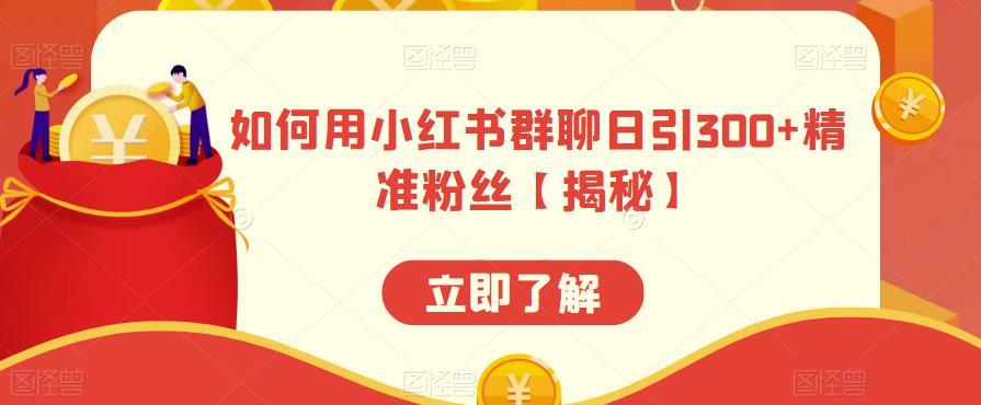 如何用小红书群聊日引300+精准粉丝【揭秘】-灵动共创