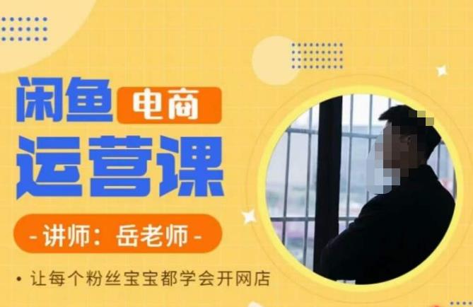 岳老师·闲鱼电商运营课，让每个粉丝宝宝都学会开网店-灵动共创