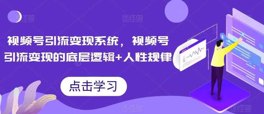 视频号引流变现系统，视频号引流变现的底层逻辑+人性规律-灵动共创