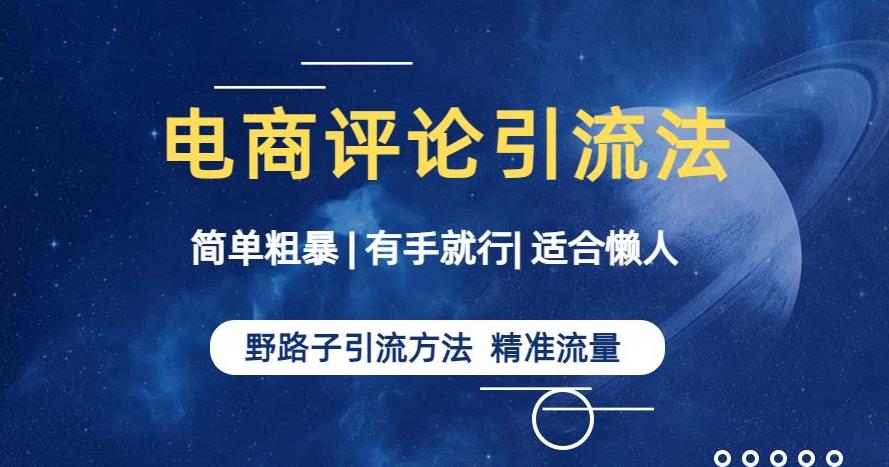简单粗暴野路子引流-电商平台评论引流大法，适合懒人有手就行【揭秘】-灵动共创