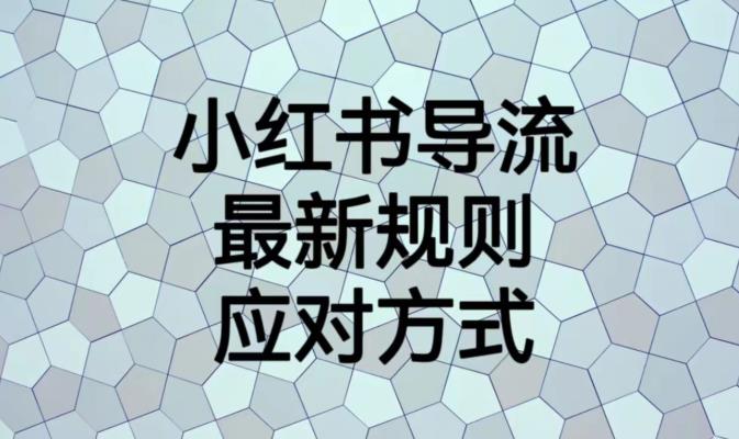 小红书导流最新规则应对方式【揭秘】-灵动共创