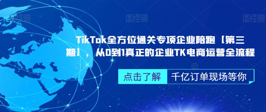 ‎TikTok全方位通关专项企业陪跑【第三期】，从0到1真正的企业TK电商运营全流程-灵动共创