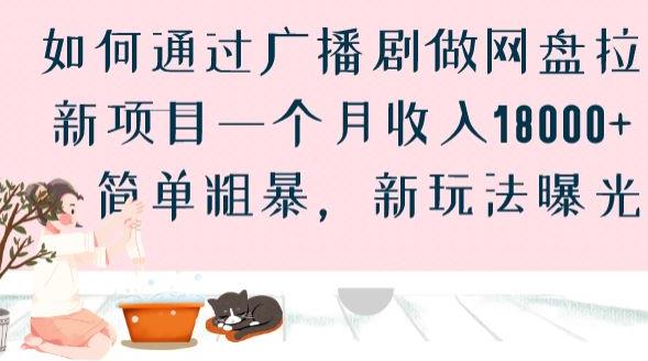 如何通过广播剧做网盘拉新项目一个月收入18000+，简单粗暴，新玩法曝光【揭秘】-灵动共创