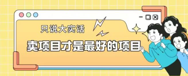 卖项目才是最好的项目一单3000+【揭秘】-灵动共创