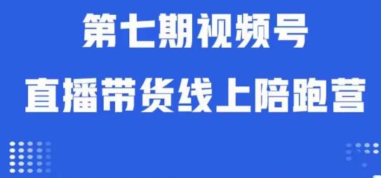 视频号直播带货线上陪跑营第七期：算法解析+起号逻辑+实操运营-灵动共创