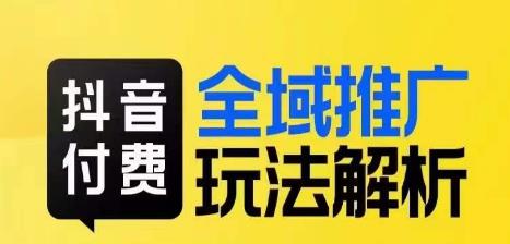 抖音付费全域推广玩法解析，抓住平台红利，小付费撬动大流量-灵动共创