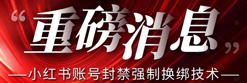 【最新】小红书账号封禁强制换绑技术可日赚300-灵动共创