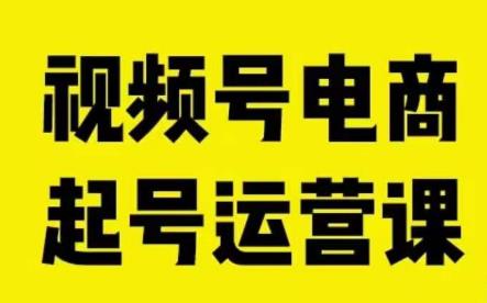 视频号电商起号运营课，教新人如何自然流起号，助力商家0-1突破-灵动共创