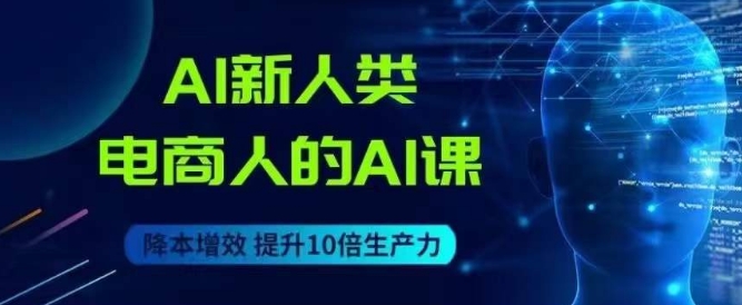 AI新人类-电商人的AI课，用世界先进的AI帮助电商降本增效-灵动共创