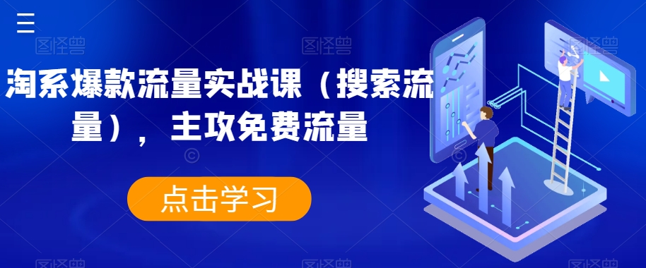 淘系爆款流量实战课（搜索流量），主攻免费流量-灵动共创
